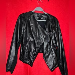 BACCINI PM (petite/small model) Black Leather Jacket